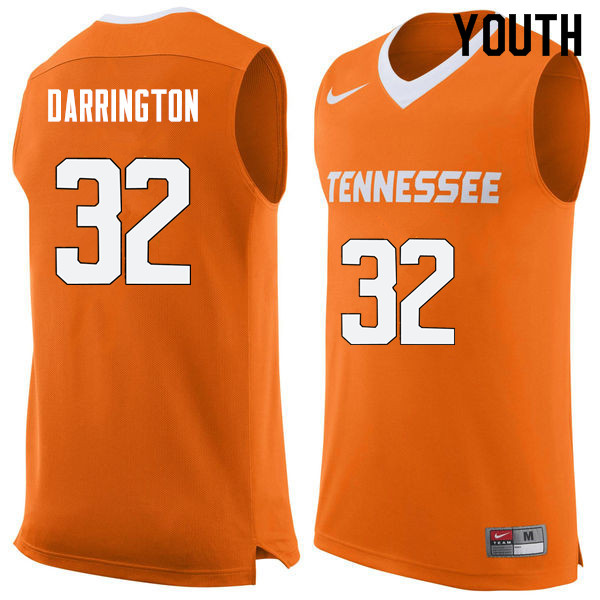 Youth #32 Chris Darrington Tennessee Volunteers College Basketball Jerseys Sale-Orange